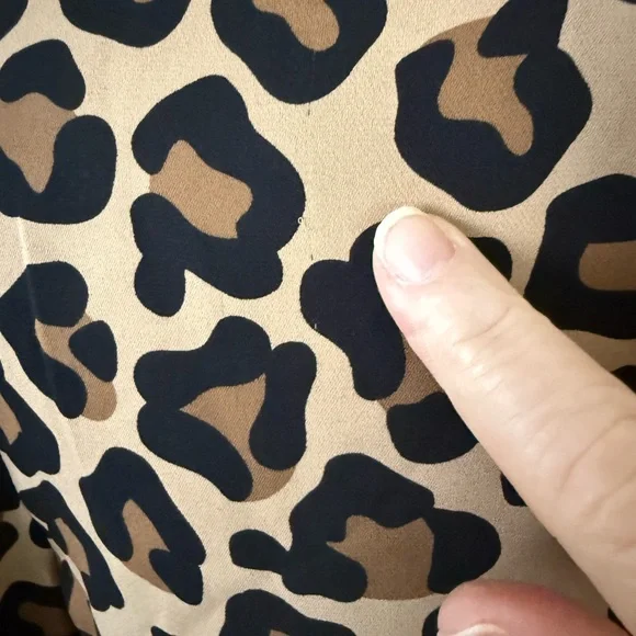 Tory Burch Leopard Print Long Sleeve Dress - Picture 5 of 14